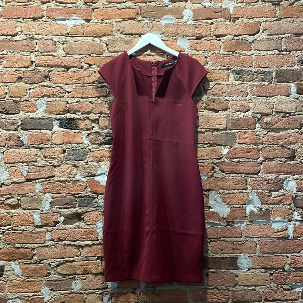 Ark and Co burgundy bodycon dress